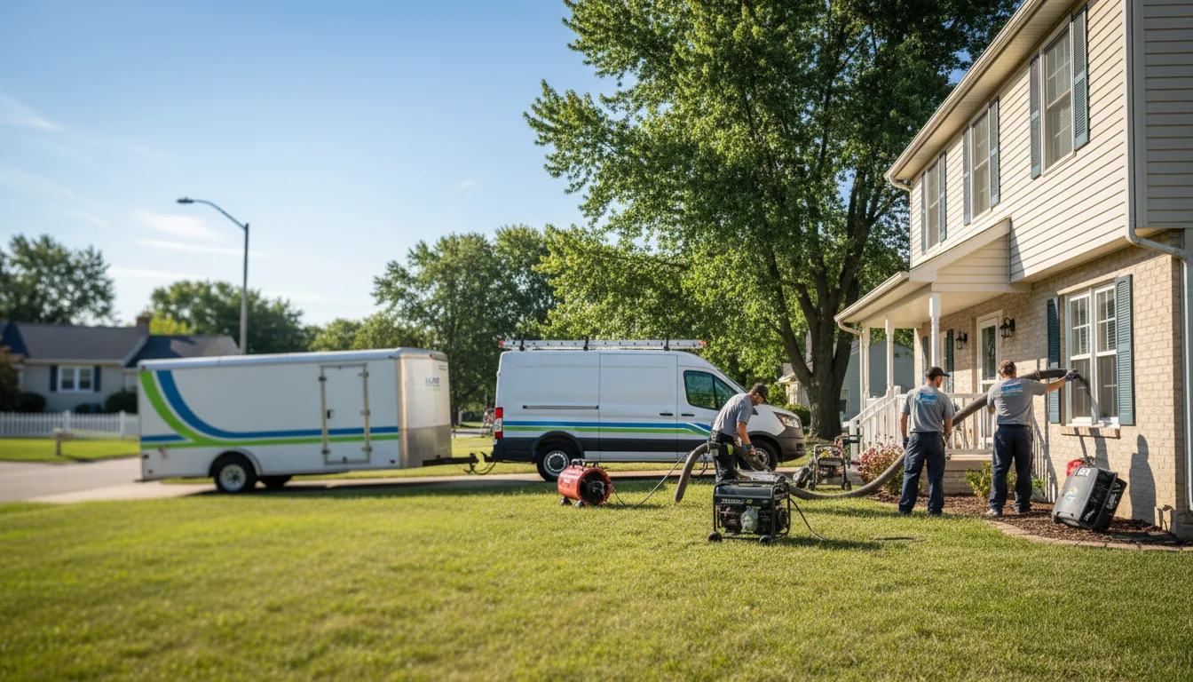 Flooded Basement Restoration And Cleanup With Repair in Thomson, IL near me